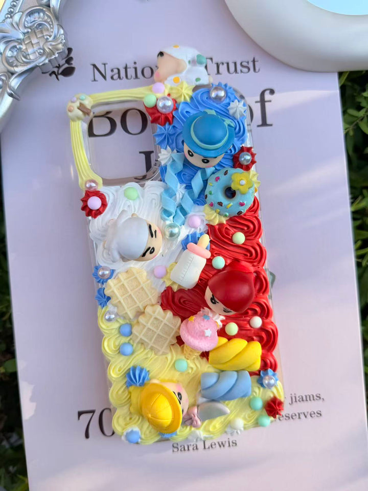 Handmade Cream Glue Phone Cases | All Device Models Available