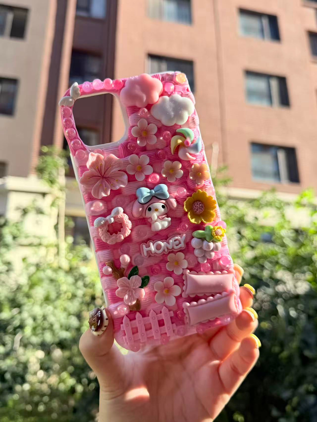 Handmade Cream Glue Phone Cases | All Device Models Available