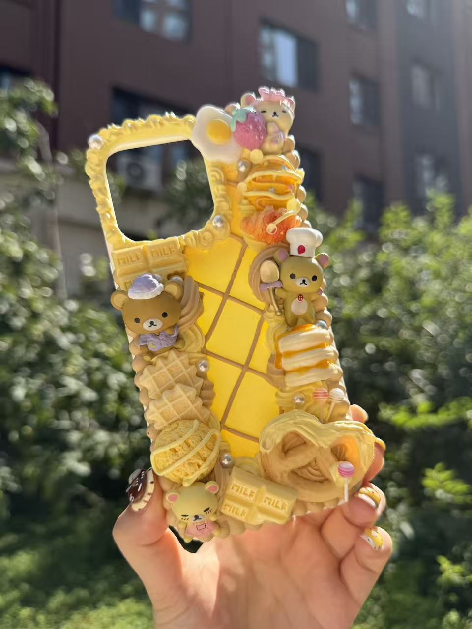 Handmade Cream Glue Phone Cases | All Device Models Available