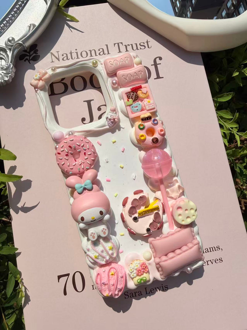 Handmade Cream Glue Phone Cases | All Device Models Available
