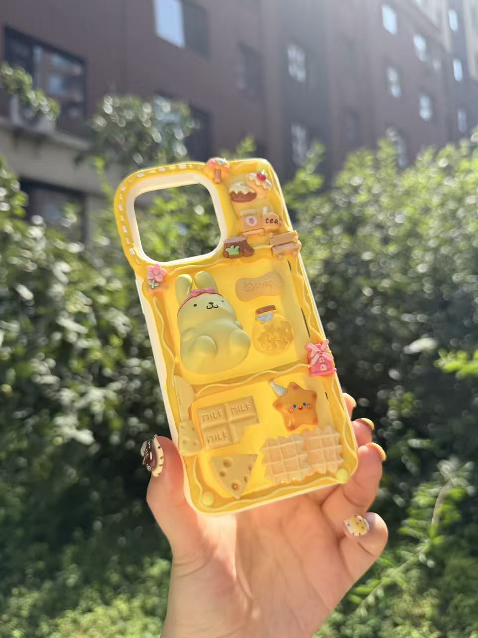 Handmade Cream Glue Phone Cases | All Device Models Available