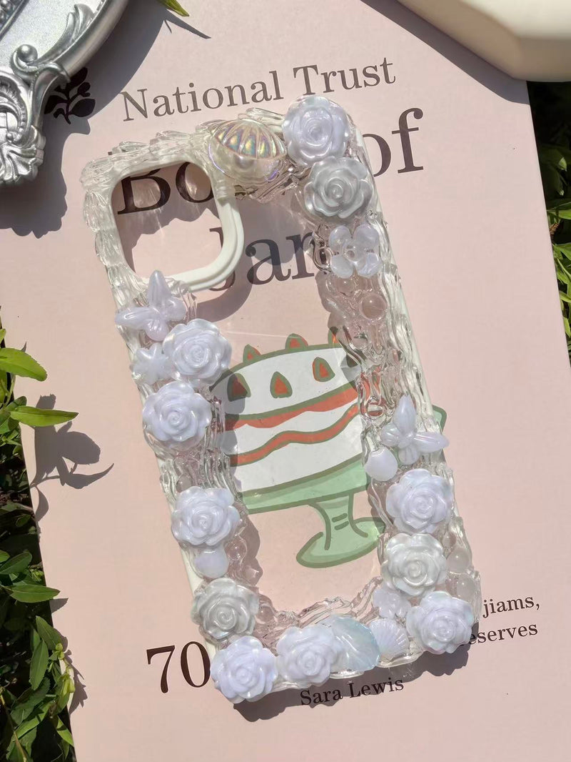 Handmade Cream Glue Phone Cases | All Device Models Available