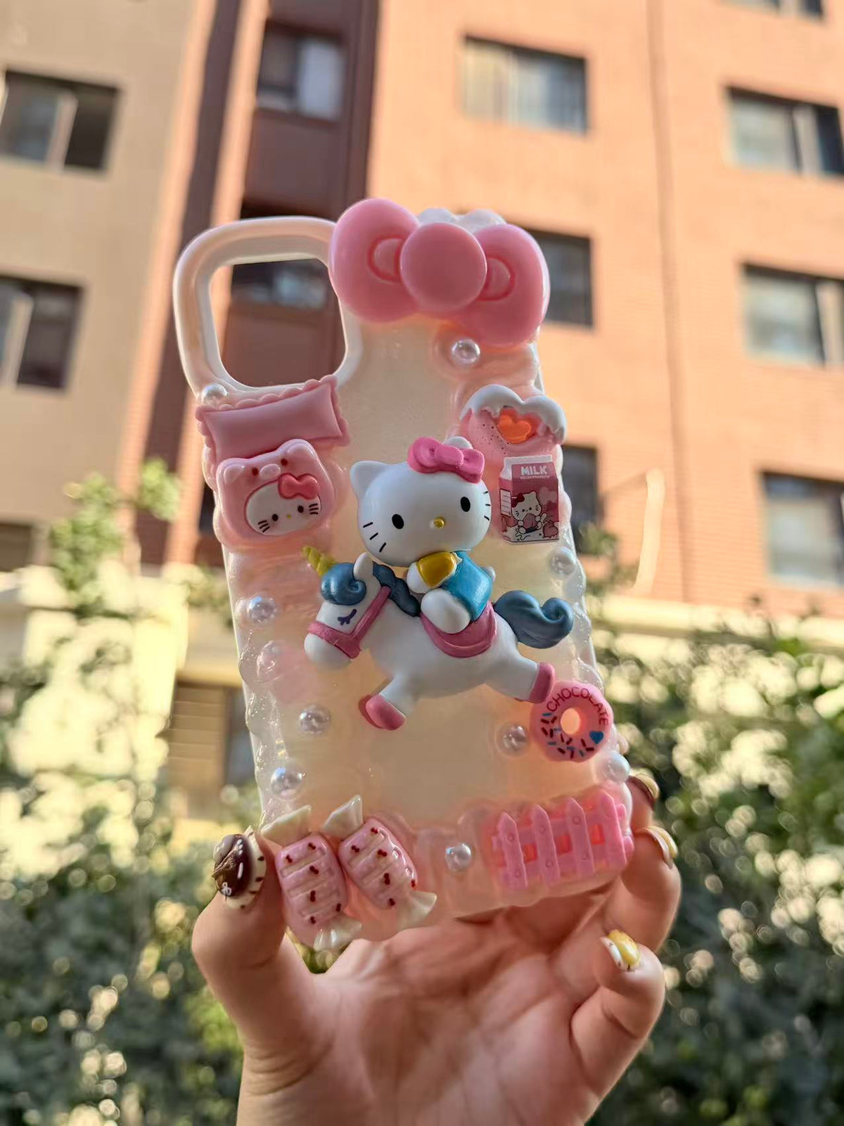 Handmade Cream Glue Phone Cases | All Device Models Available