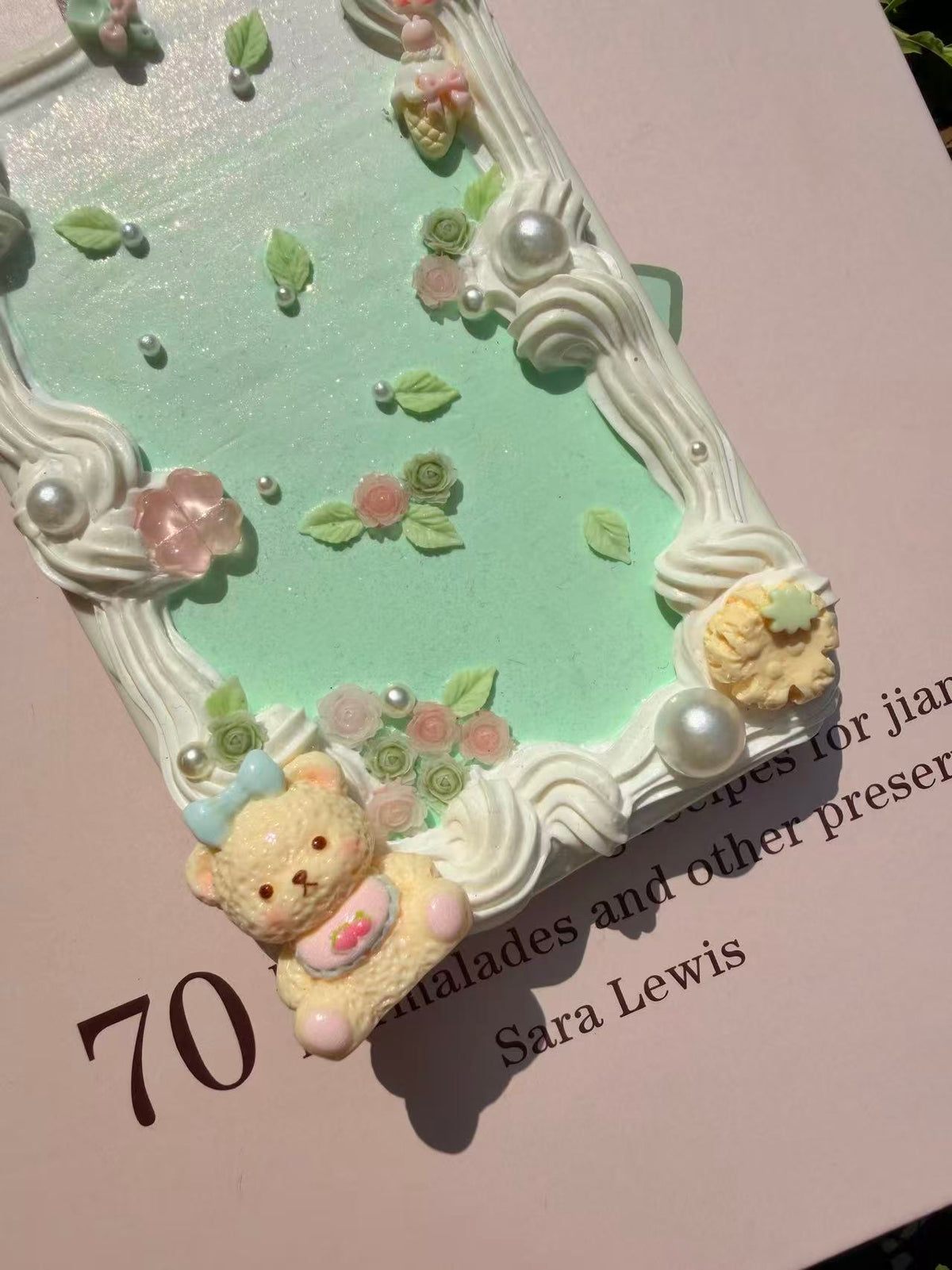 Handmade Cream Glue Phone Cases | All Device Models Available