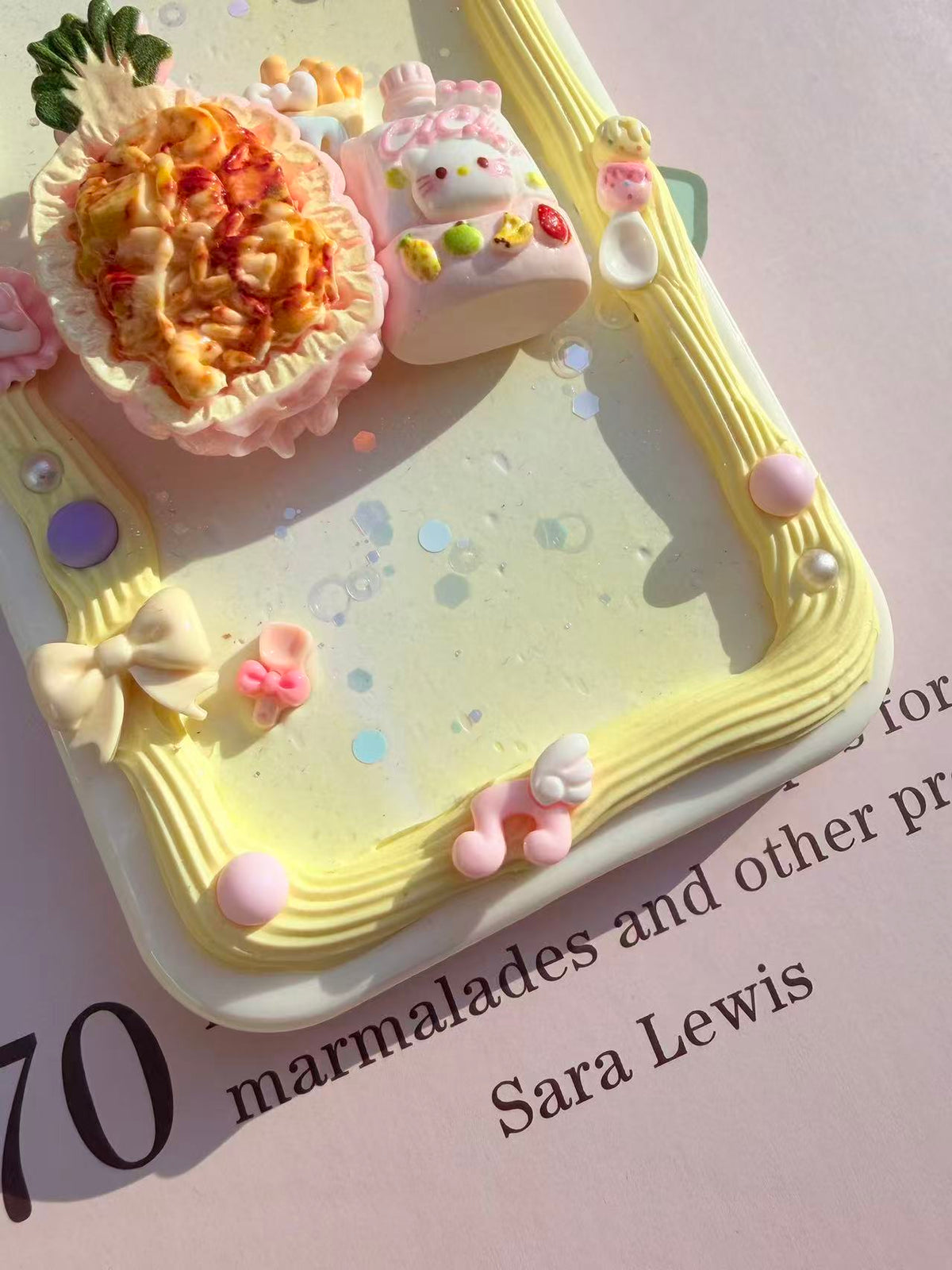 Handmade Cream Glue Phone Cases | All Device Models Available