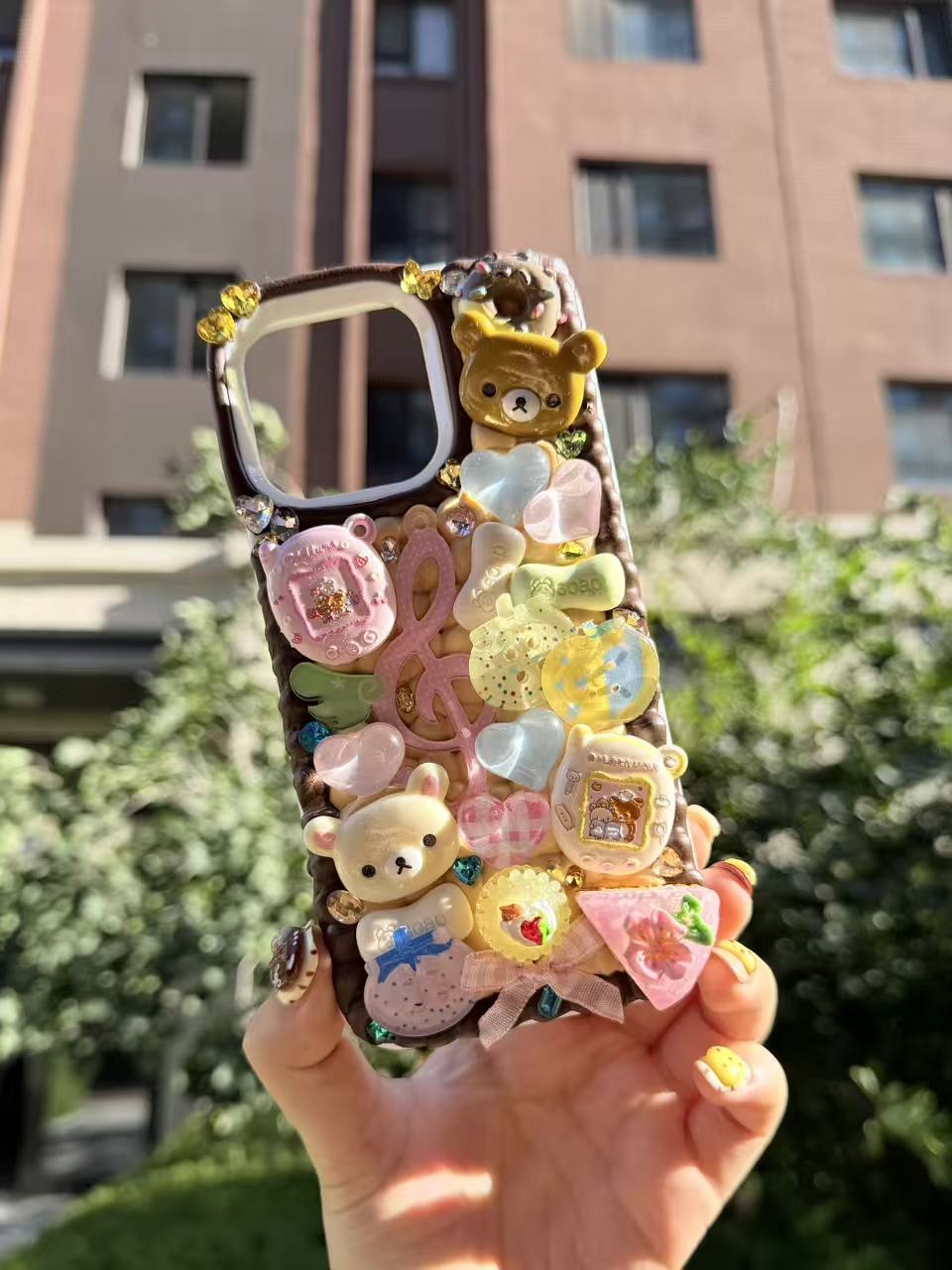 Handmade Cream Glue Phone Cases | All Device Models Available