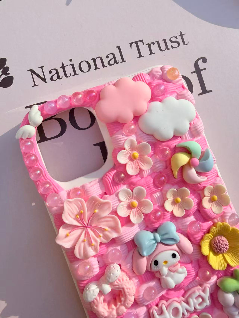 Handmade Cream Glue Phone Cases | All Device Models Available