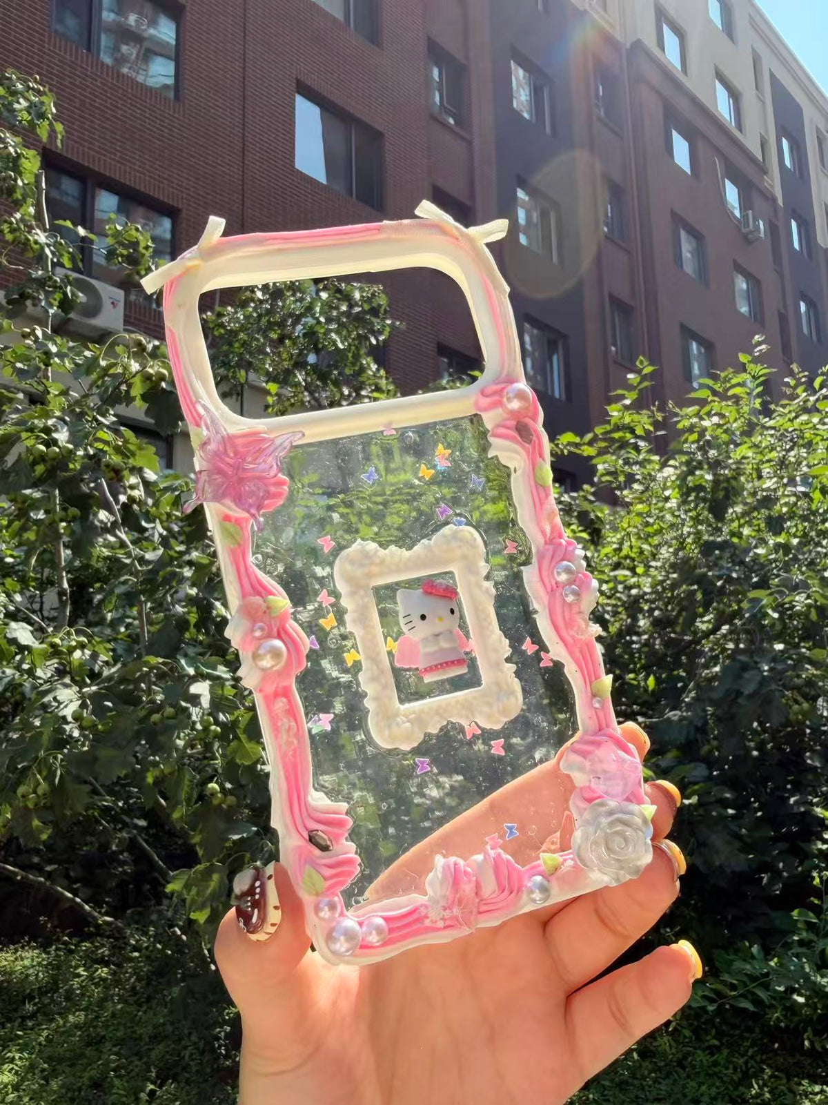 Handmade Cream Glue Phone Cases | All Device Models Available