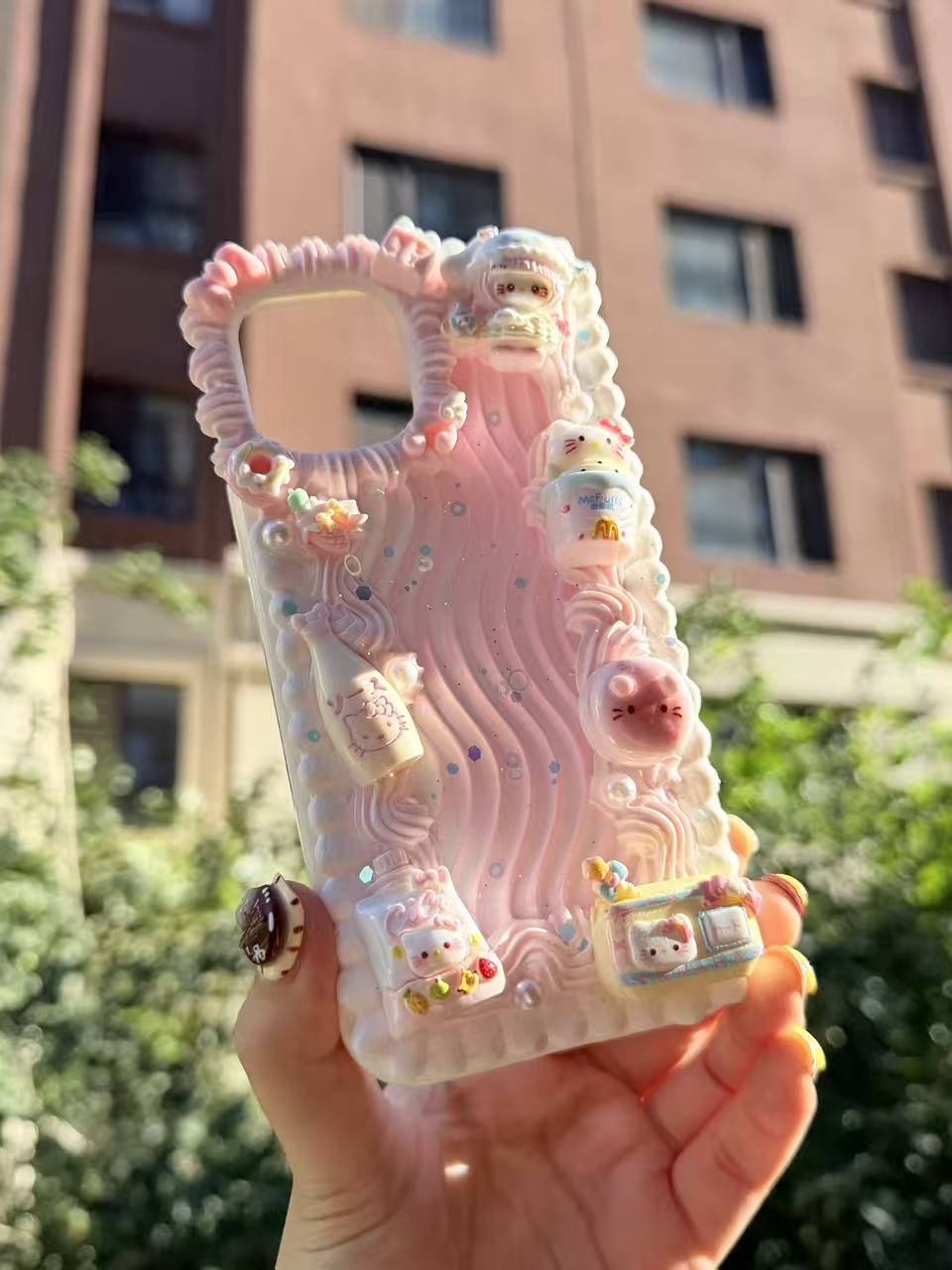 Handmade Cream Glue Phone Cases | All Device Models Available
