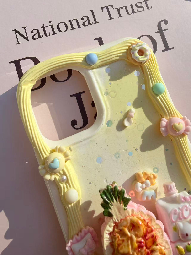 Handmade Cream Glue Phone Cases | All Device Models Available