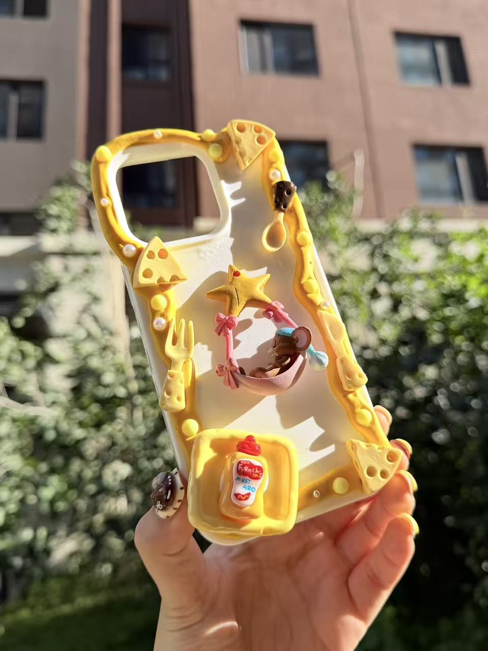 Handmade Cream Glue Phone Cases | All Device Models Available