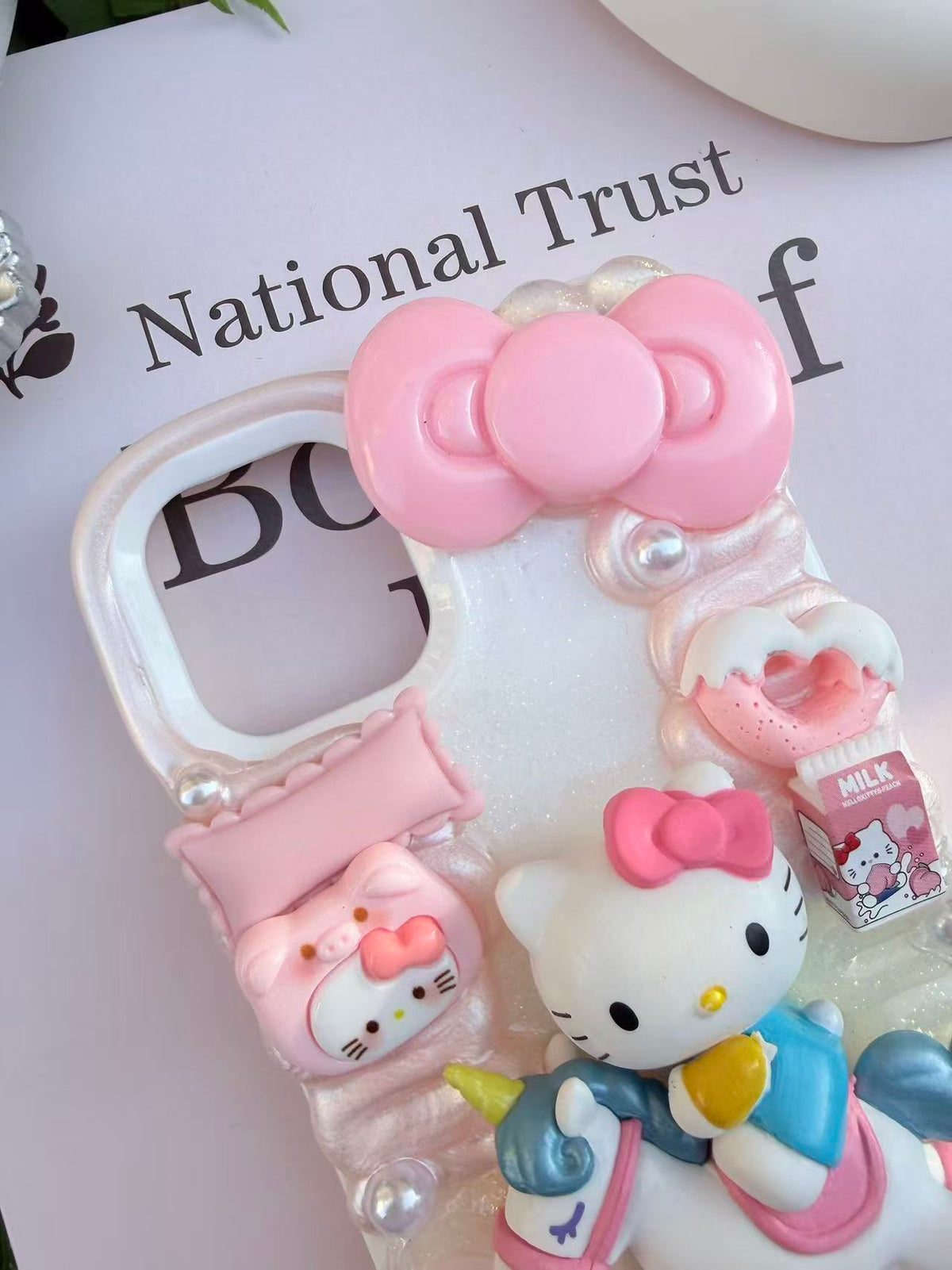 Handmade Cream Glue Phone Cases | All Device Models Available