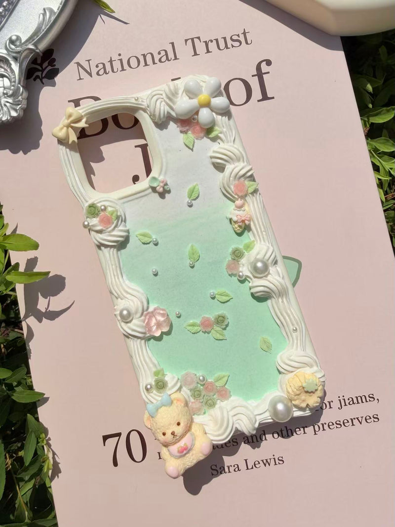 Handmade Cream Glue Phone Cases | All Device Models Available
