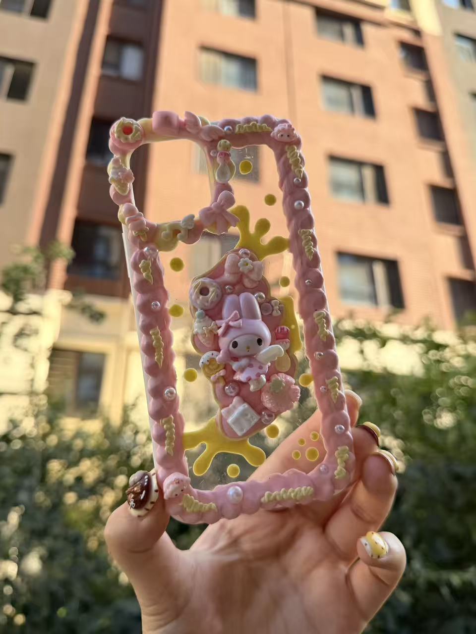 Handmade Cream Glue Phone Cases | All Device Models Available