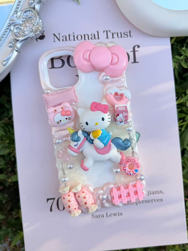 Handmade Cream Glue Phone Cases | All Device Models Available
