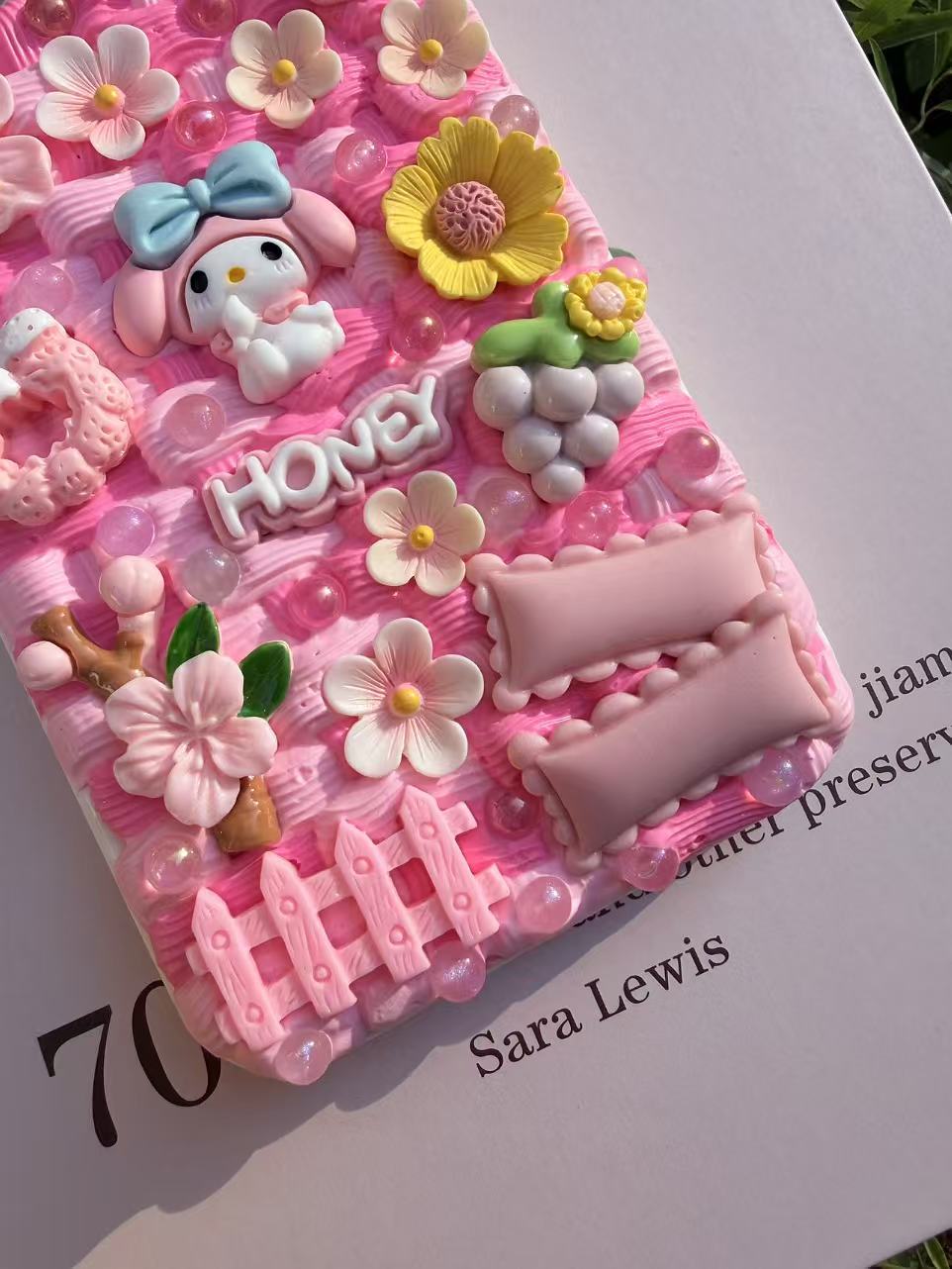 Handmade Cream Glue Phone Cases | All Device Models Available