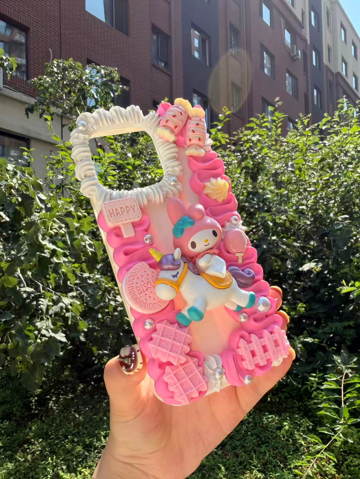 Handmade Cream Glue Phone Cases | All Device Models Available