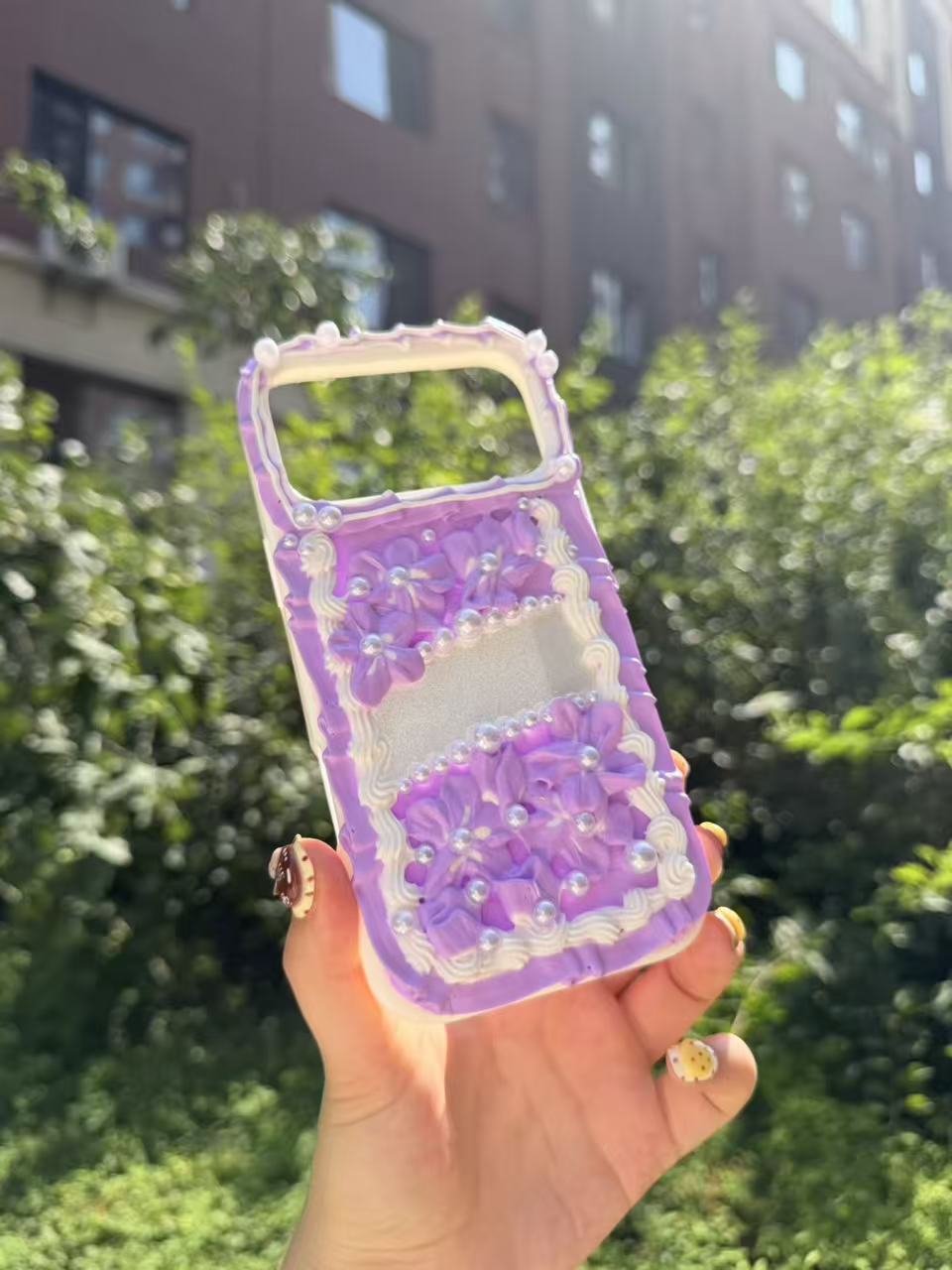 Handmade Cream Glue Phone Cases | All Device Models Available