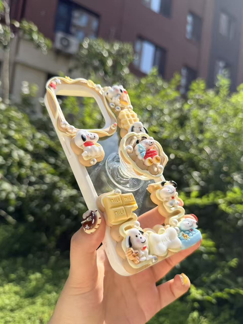 Handmade Cream Glue Phone Cases | All Device Models Available