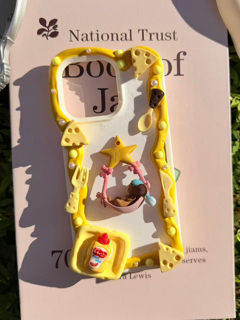 Handmade Cream Glue Phone Cases | All Device Models Available