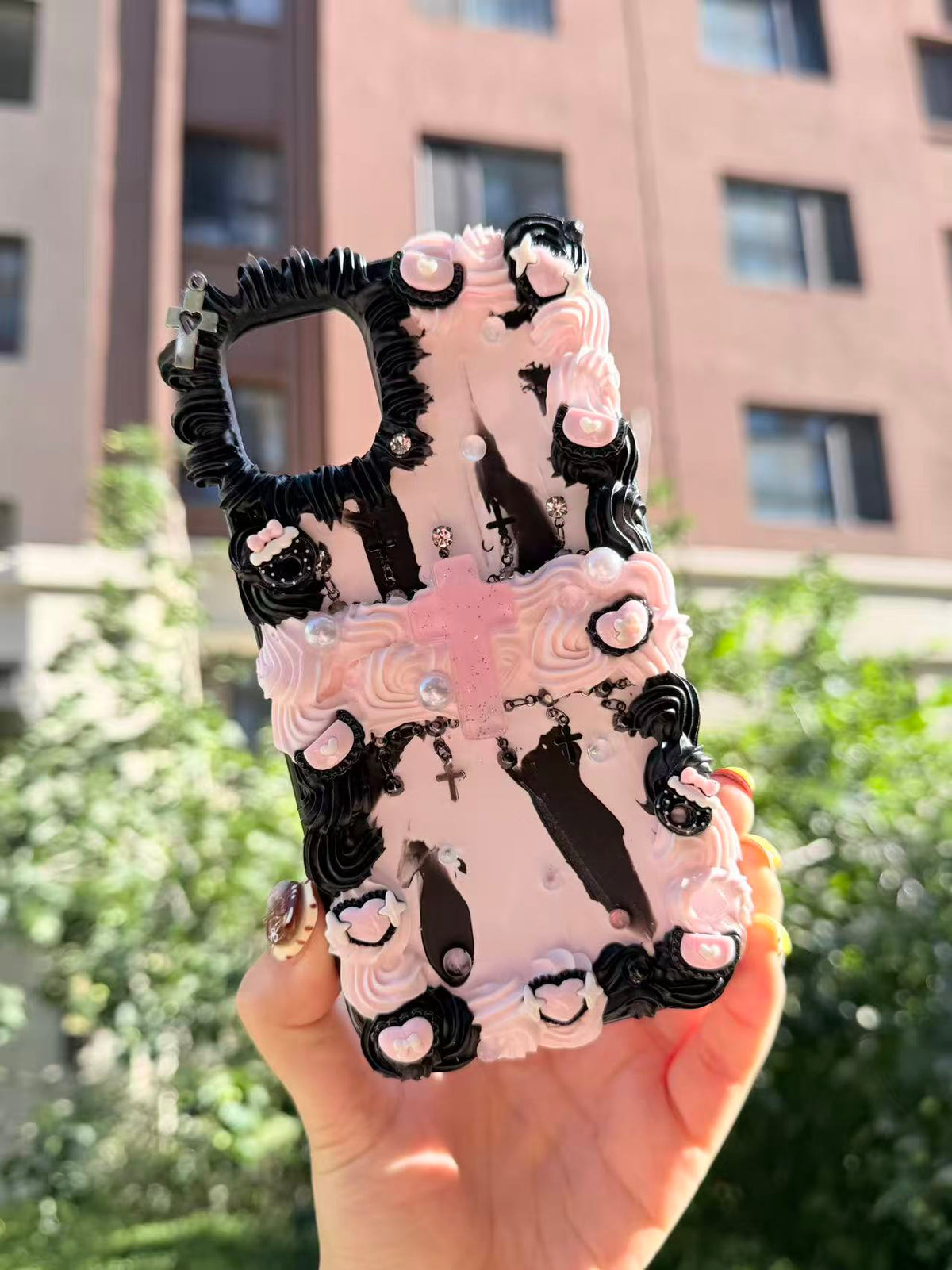 Handmade Cream Glue Phone Cases | All Device Models Available