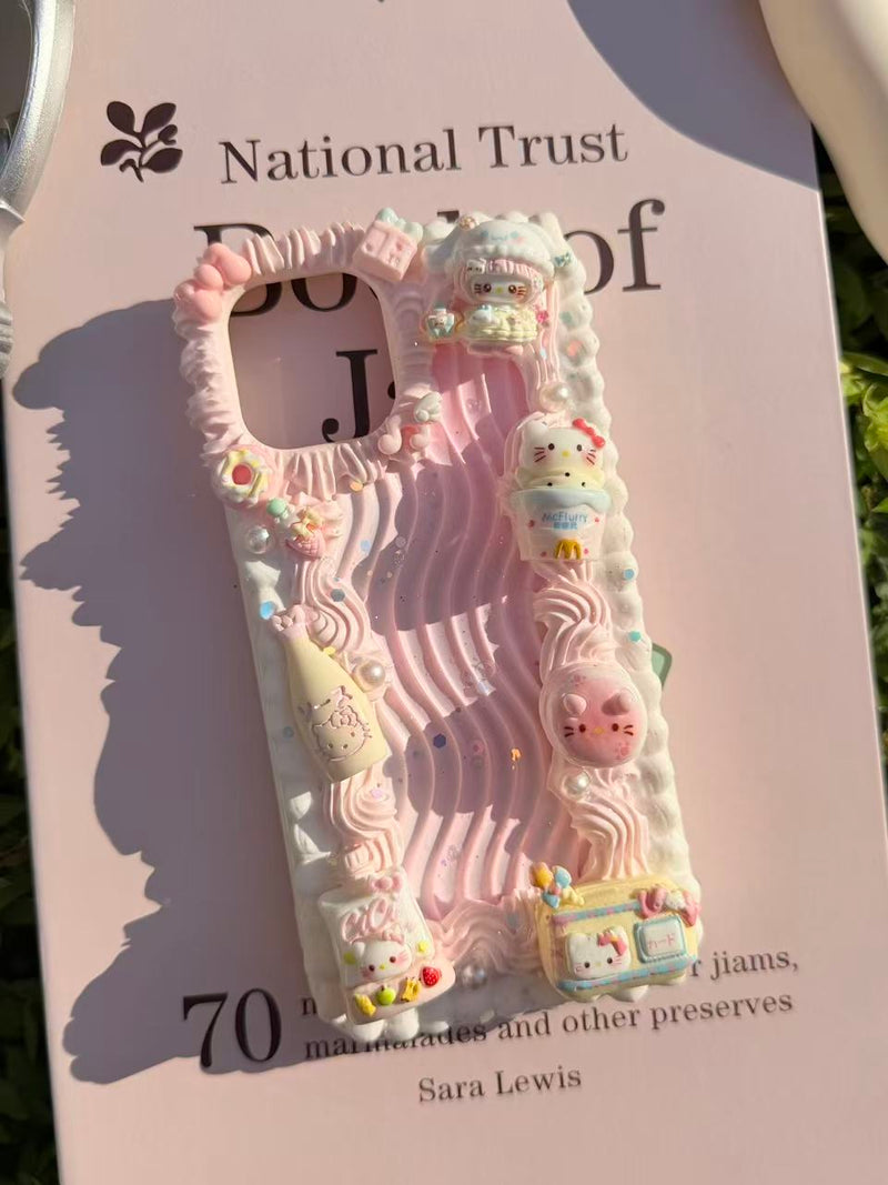 Handmade Cream Glue Phone Cases | All Device Models Available