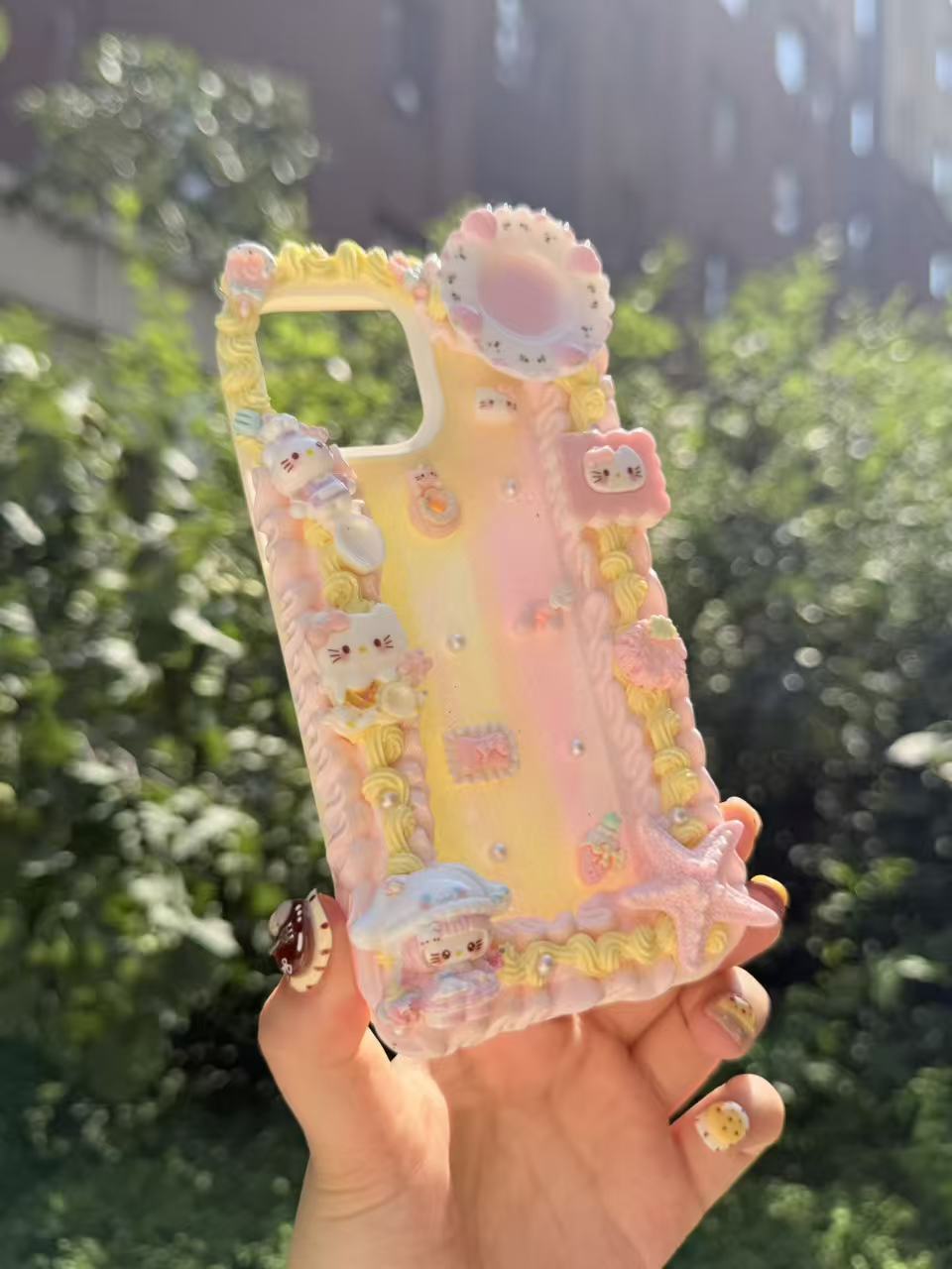 Handmade Cream Glue Phone Cases | All Device Models Available