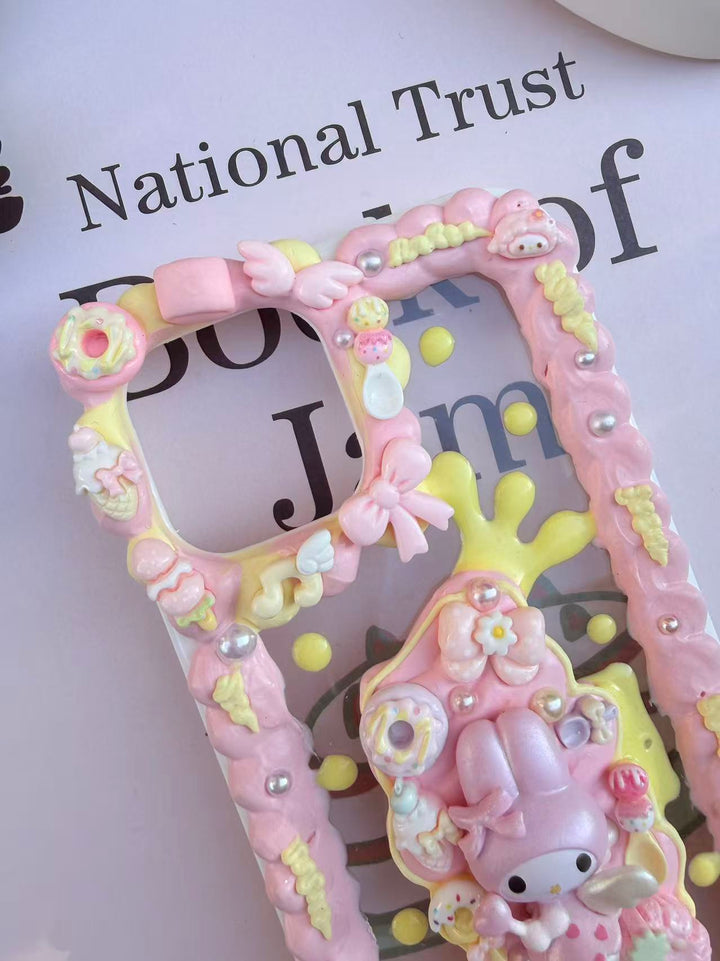 Handmade Cream Glue Phone Cases | All Device Models Available