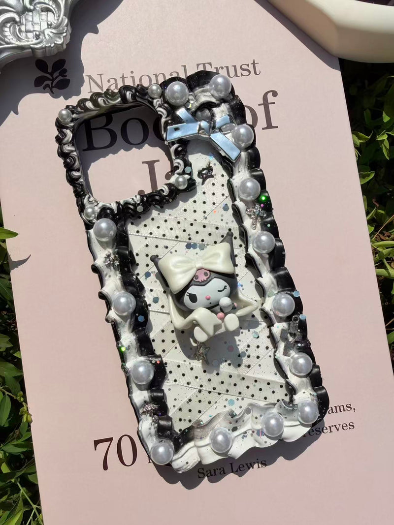 Handmade Cream Glue Phone Cases | All Device Models Available