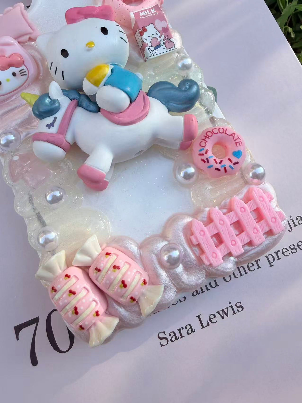 Handmade Cream Glue Phone Cases | All Device Models Available
