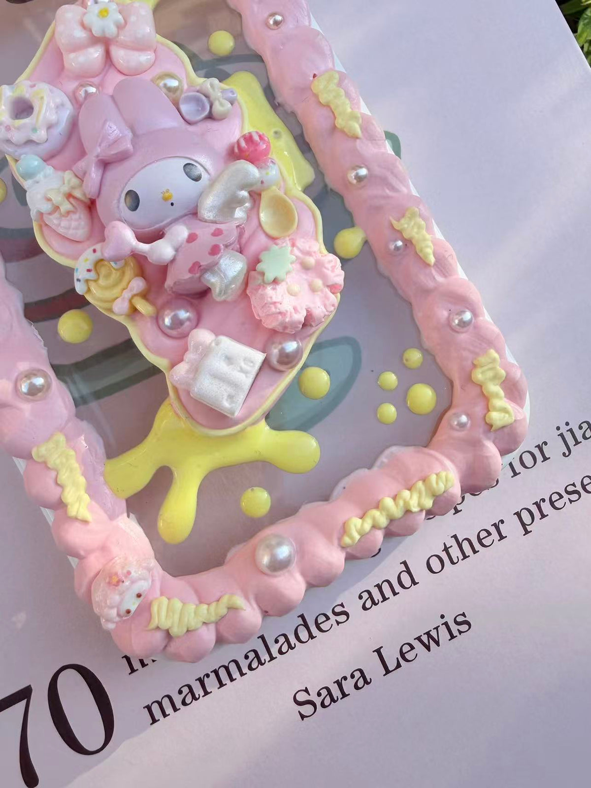 Handmade Cream Glue Phone Cases | All Device Models Available