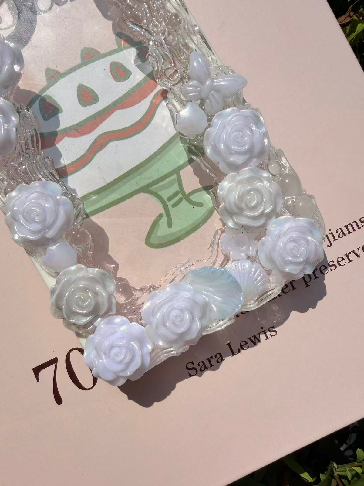 Handmade Cream Glue Phone Cases | All Device Models Available