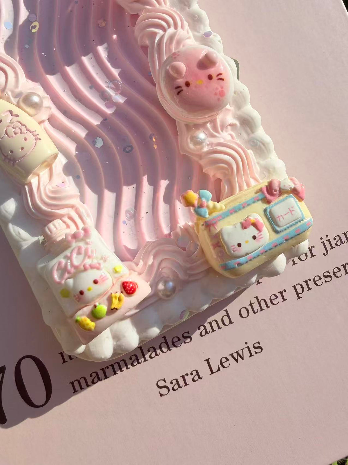 Handmade Cream Glue Phone Cases | All Device Models Available