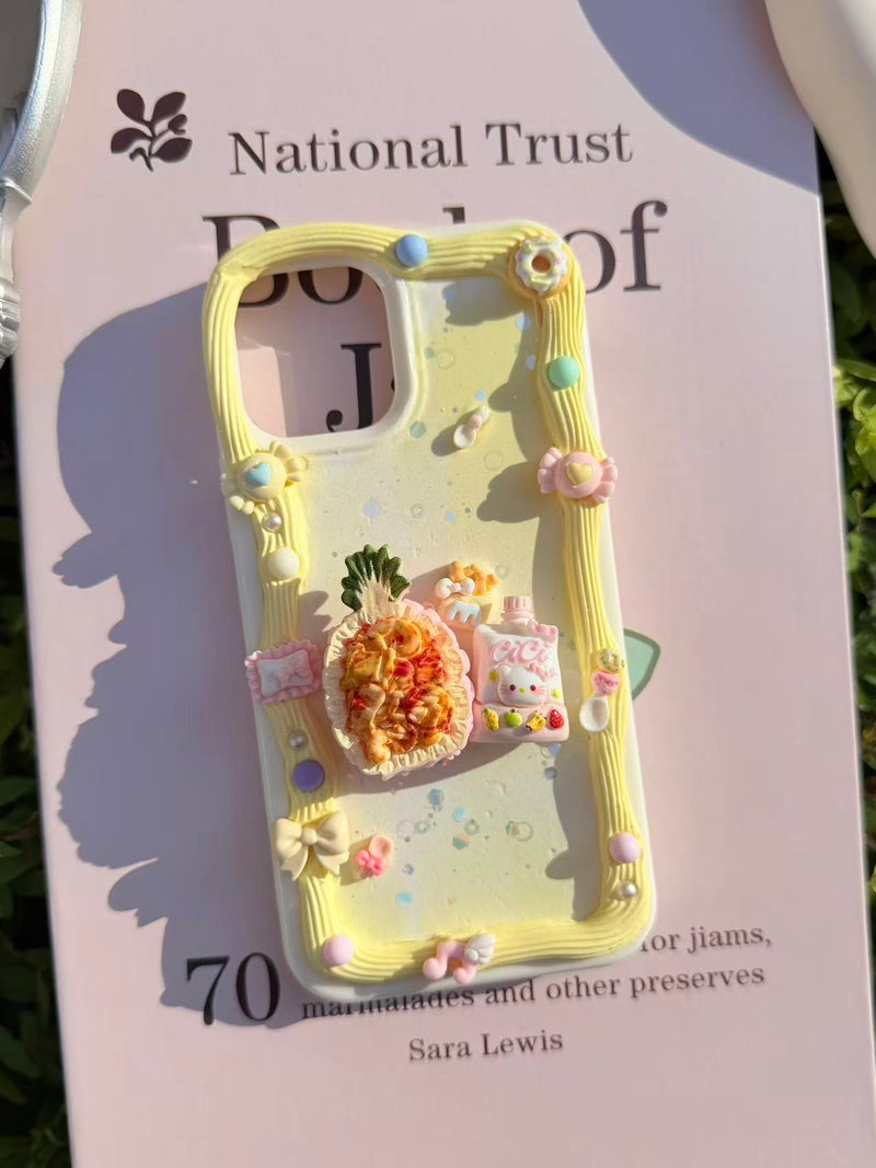 Handmade Cream Glue Phone Cases | All Device Models Available